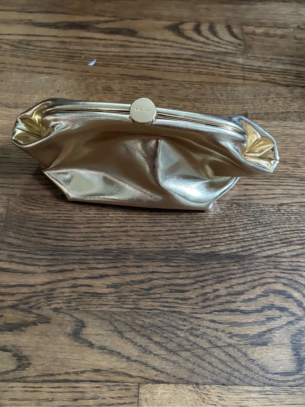 REVOLVE Metallic Gold Clutch Wristlet